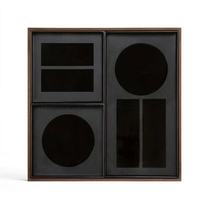 Skrivebordsarrangør valnøtt 33x33 cm