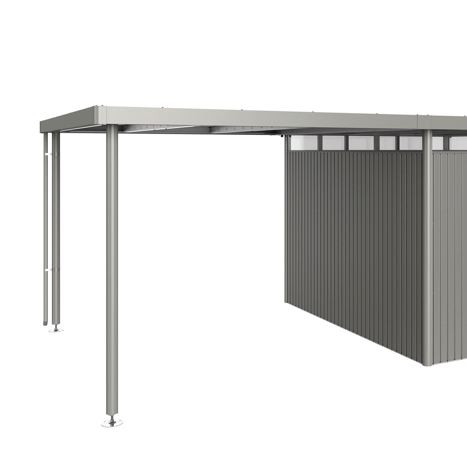 Sidetak Hageskur highline størrelse h5 metallic kvartsgrå Biohort