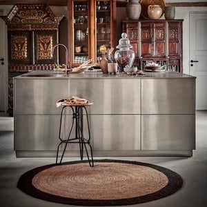 JUNI matte natur/brun Ø150 cm