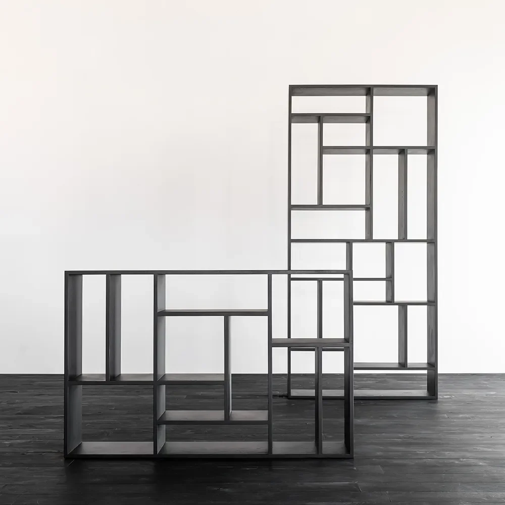 M Hylle 30x104 cm Svart eik 