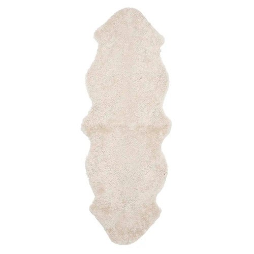 Curly Saueskinn 60x180 cm Beige moonlight