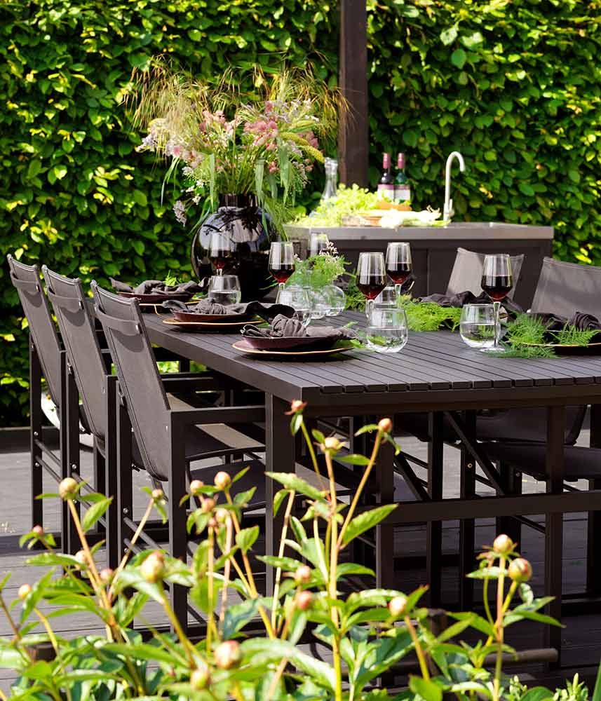 Vevi spisebord 95 x 230 cm svart Brafab