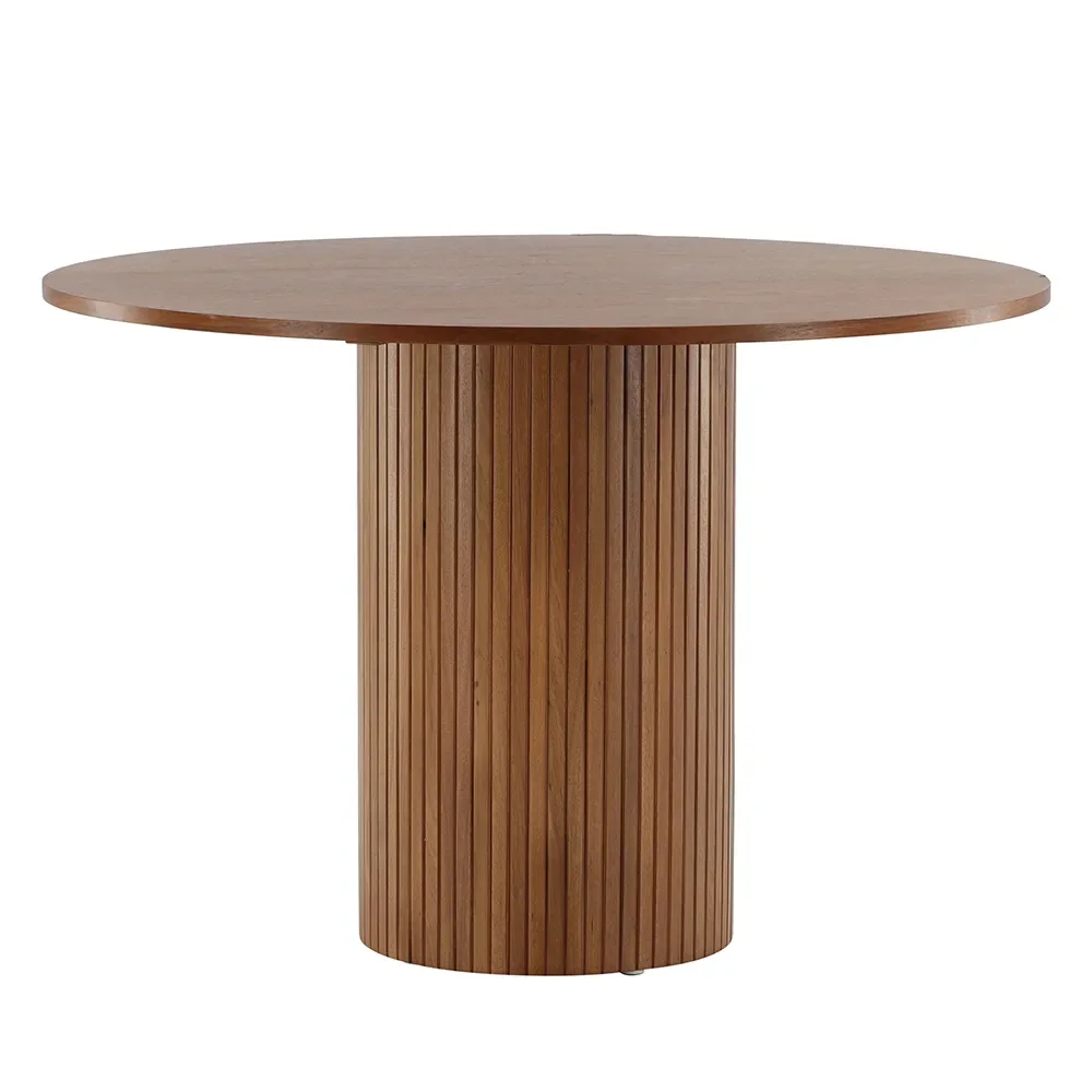 Bianca spisebord Ø110 Valnøtt