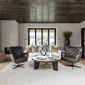 Caden salongbord Ø 130 Svart Artwood