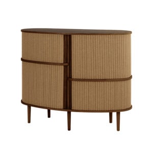 Audacious Highboard Skap mørk eik/Sugar Brown