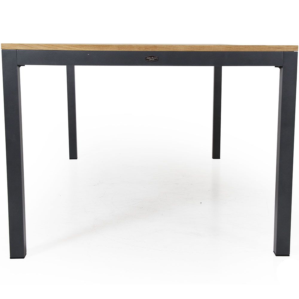 Zalongo spisebord 100 x 200 cm natur/grå Brafab