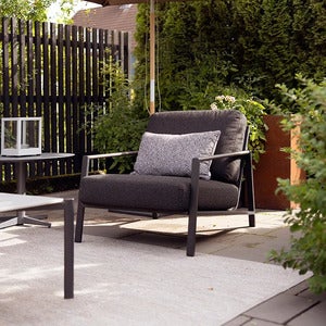 Lyra lenestol Svart / Teddy black