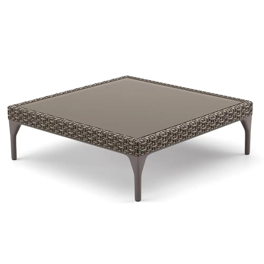 MU salongbord 90x90 glass vulcano