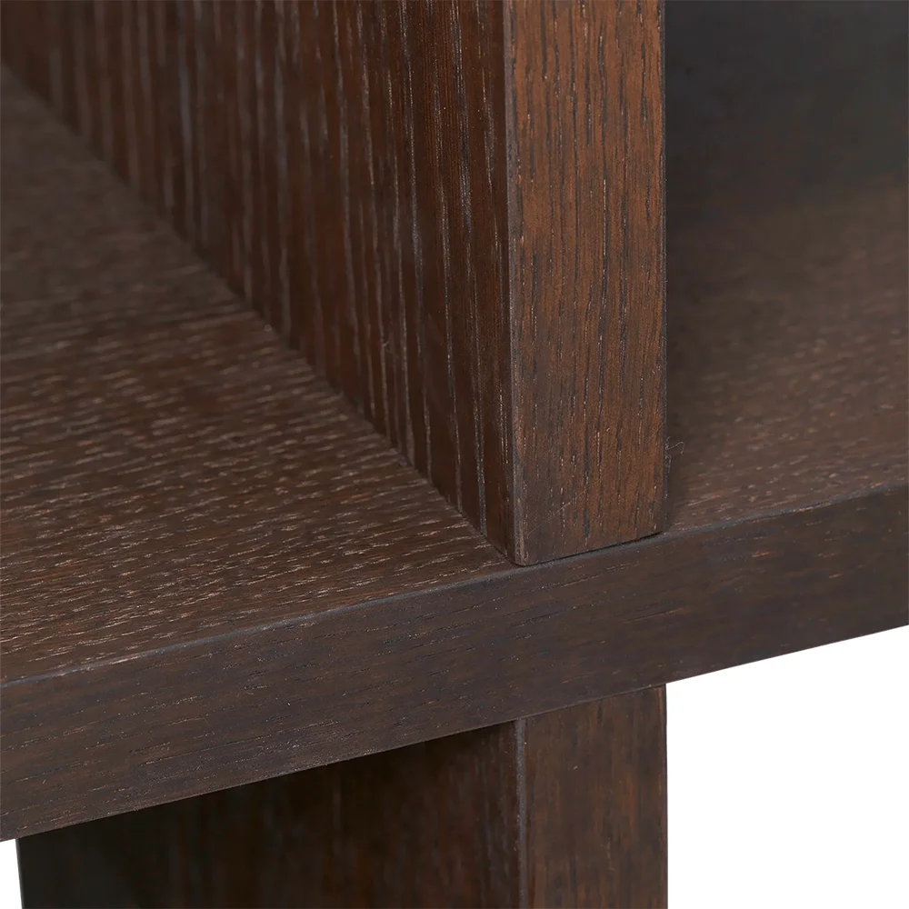 Kona Bokhylle 2x4 - Mørkbeiset eik