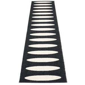 Ella matte 70x300 cm black / vanilla 