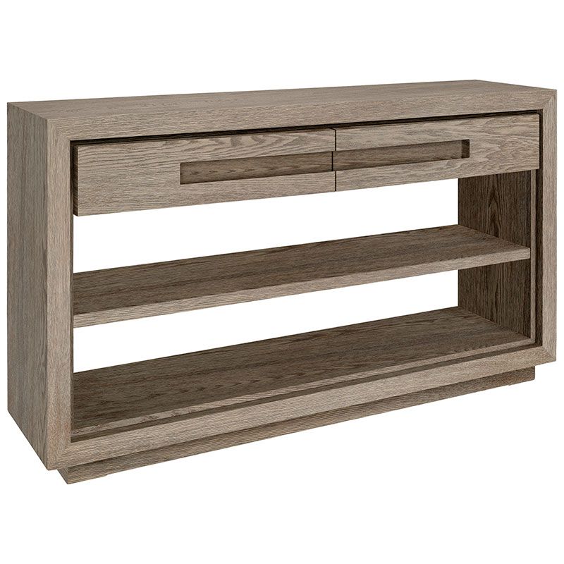 Hunter konsollbord M. Skuffer 140 x 35 cm antikkgrå Artwood