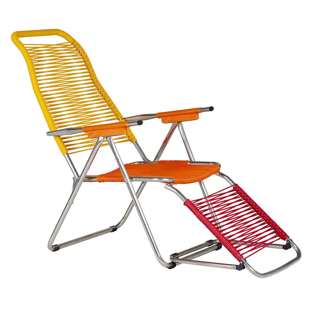 Spaghetti solstol pop yellow/orange/red/orange aluminium