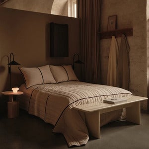 Sengeteppe i Økologisk Bomull Vari Double