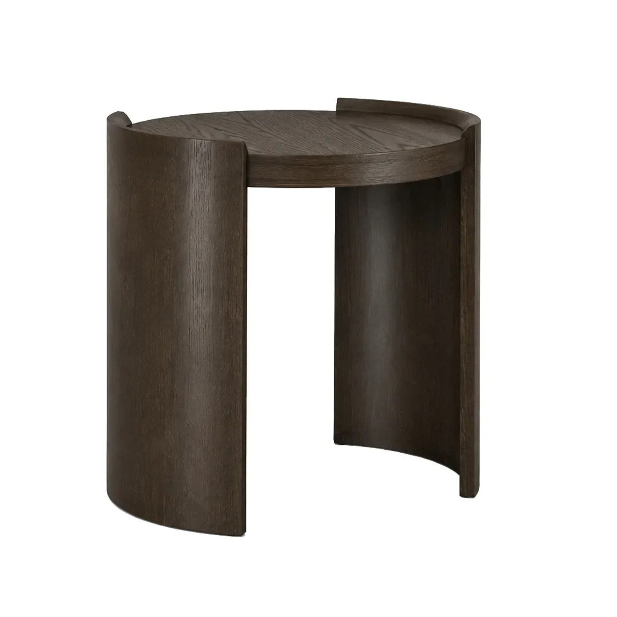 Rundt sidebord Oakland Ø 55 cm US brown