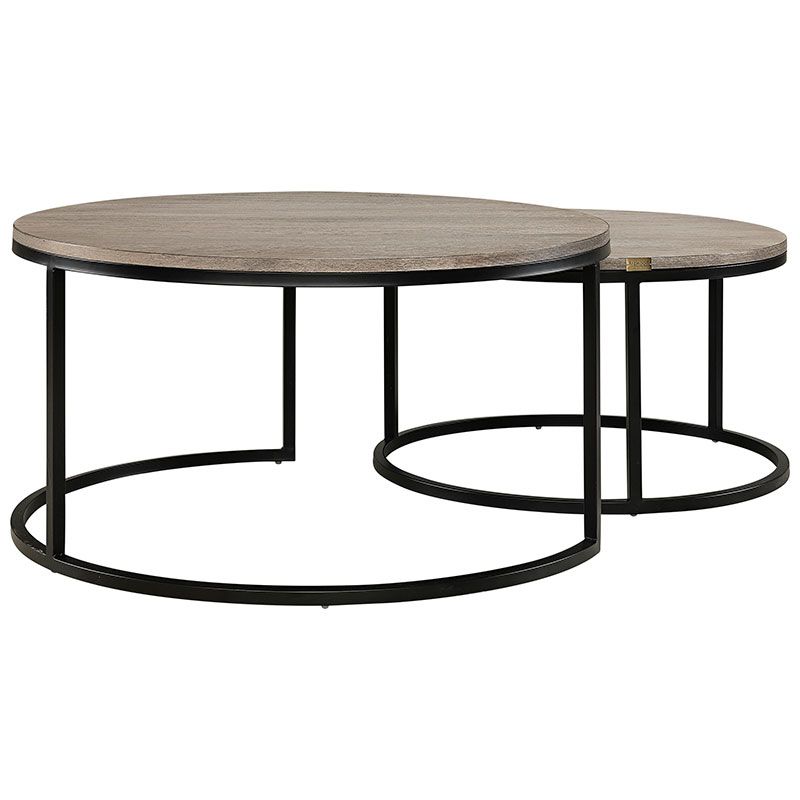 Mason salongbord to deler antikkgrå Artwood