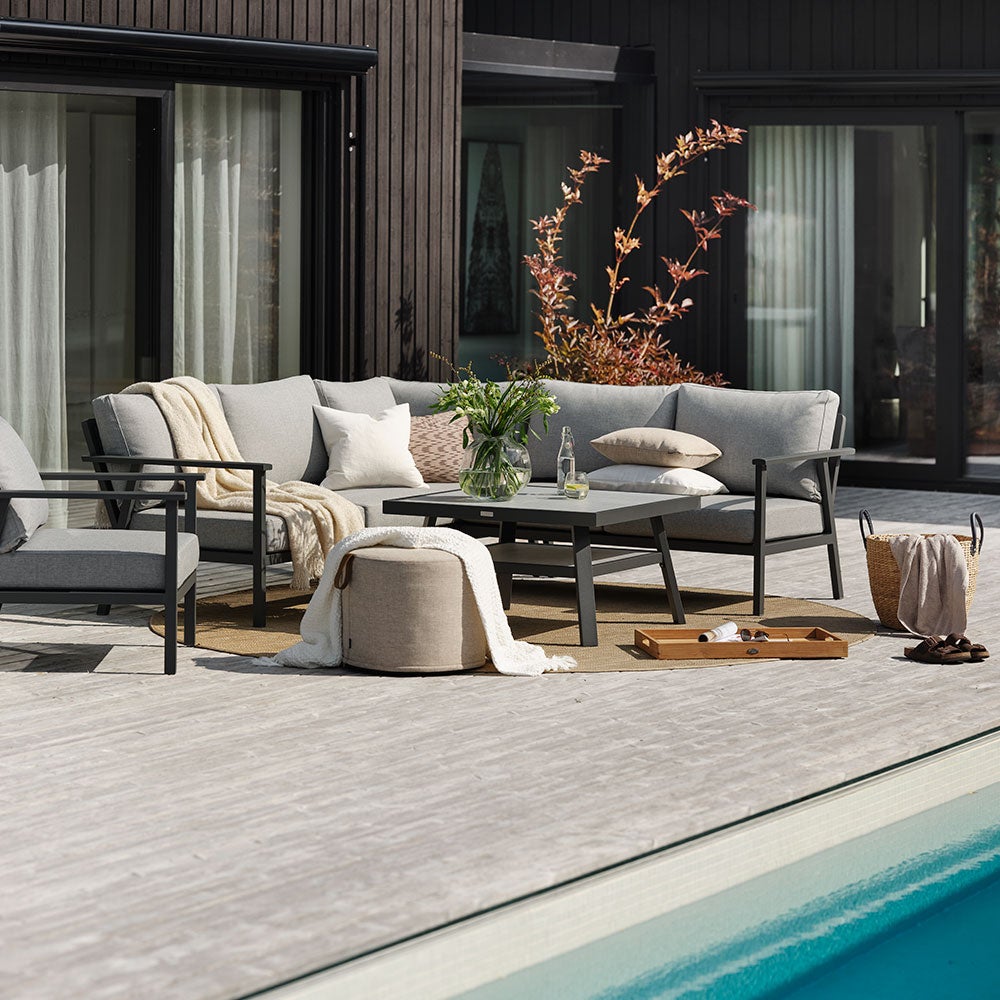 Samvaro høyre + venstre avslutning 2-seter antrasitt Brafab