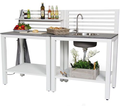 Bellac utekjøkken hvit Brafab