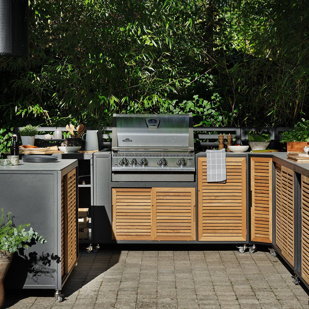 FornaX kjøkken hjørne stor svart/grå Bra