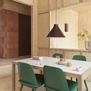 Workshop Table 92x140 cm - Warm Grey Linoleum Oak