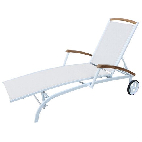 Andy solseng hvit/off-white teak Brafab