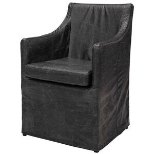 Avignon spisestol svart skinn Artwood