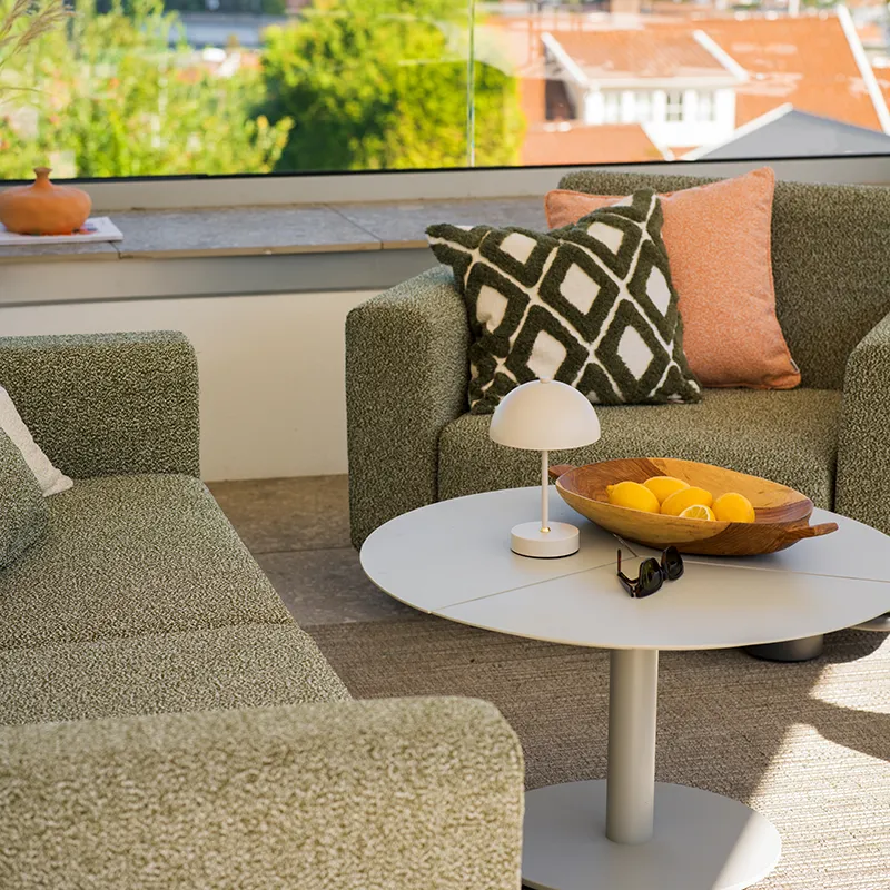 Bolster lenestol Antracit / Teddy Verde