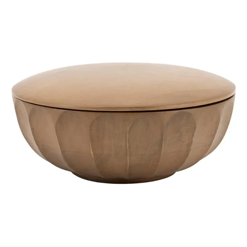 Storage bowl Yori large 19x19x9 cm Mangotre Brun