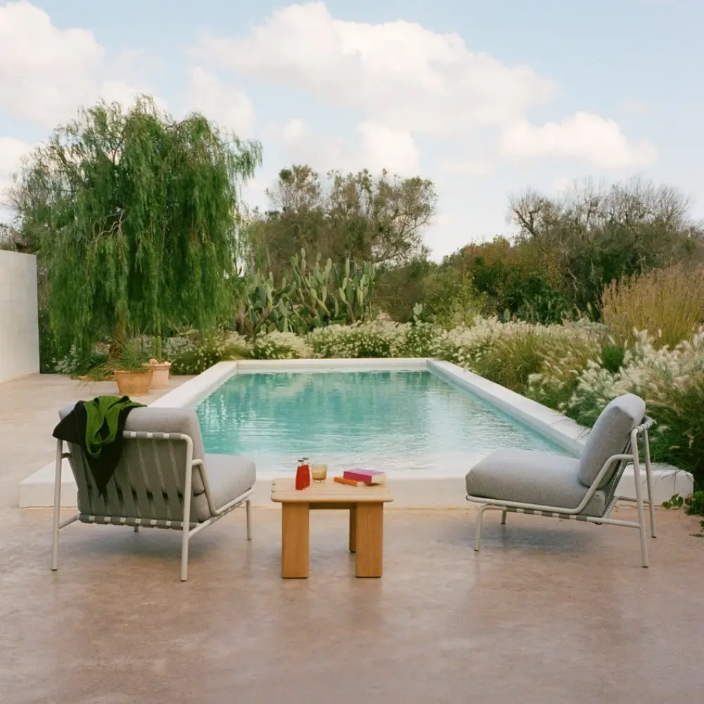 Sofabord Teak 55x55 Assemble