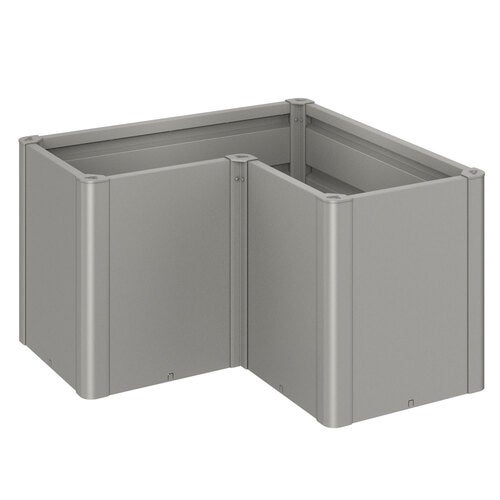 Belvedere plantebed midi størrelse l100 metallic quartz-grå Biohort