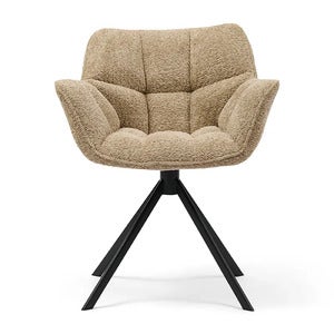 Carnaby stol med armlener Soft Walnut
