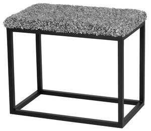 Palle Benk 60x35 cm Stone/Black