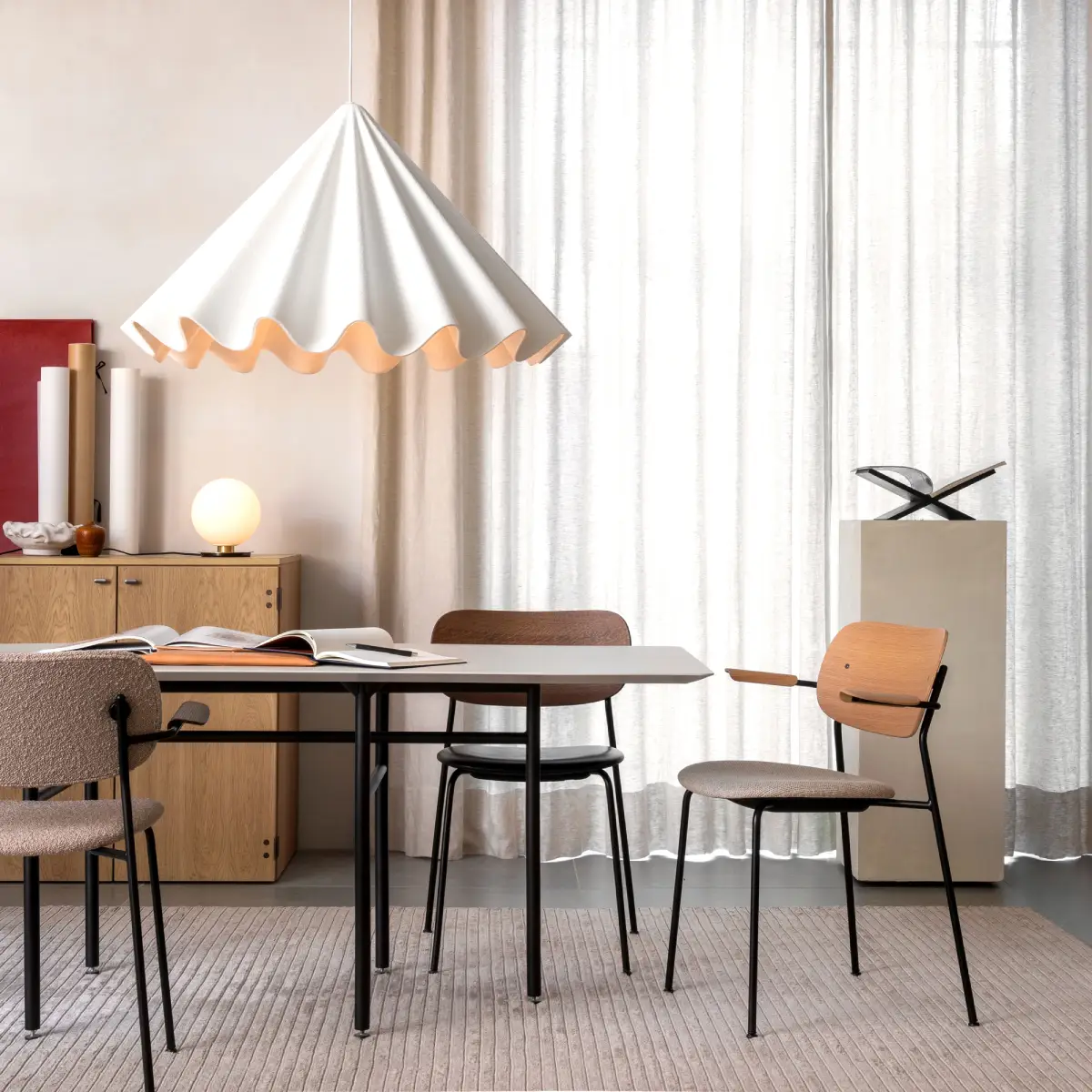 Dancing Taklampe Offwhite Ø95 cm