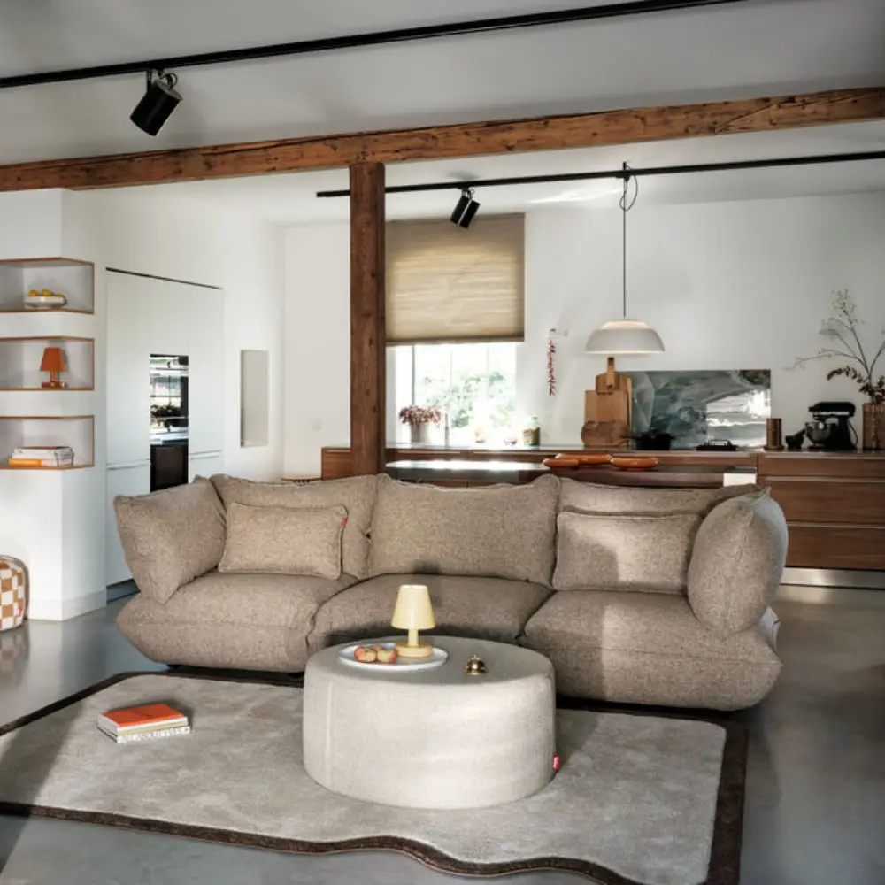 sumo sofamodul boucle recycled brown