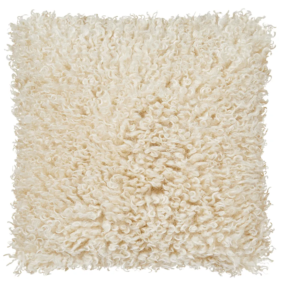 Wooly pyntepute 45x45 cm Beige