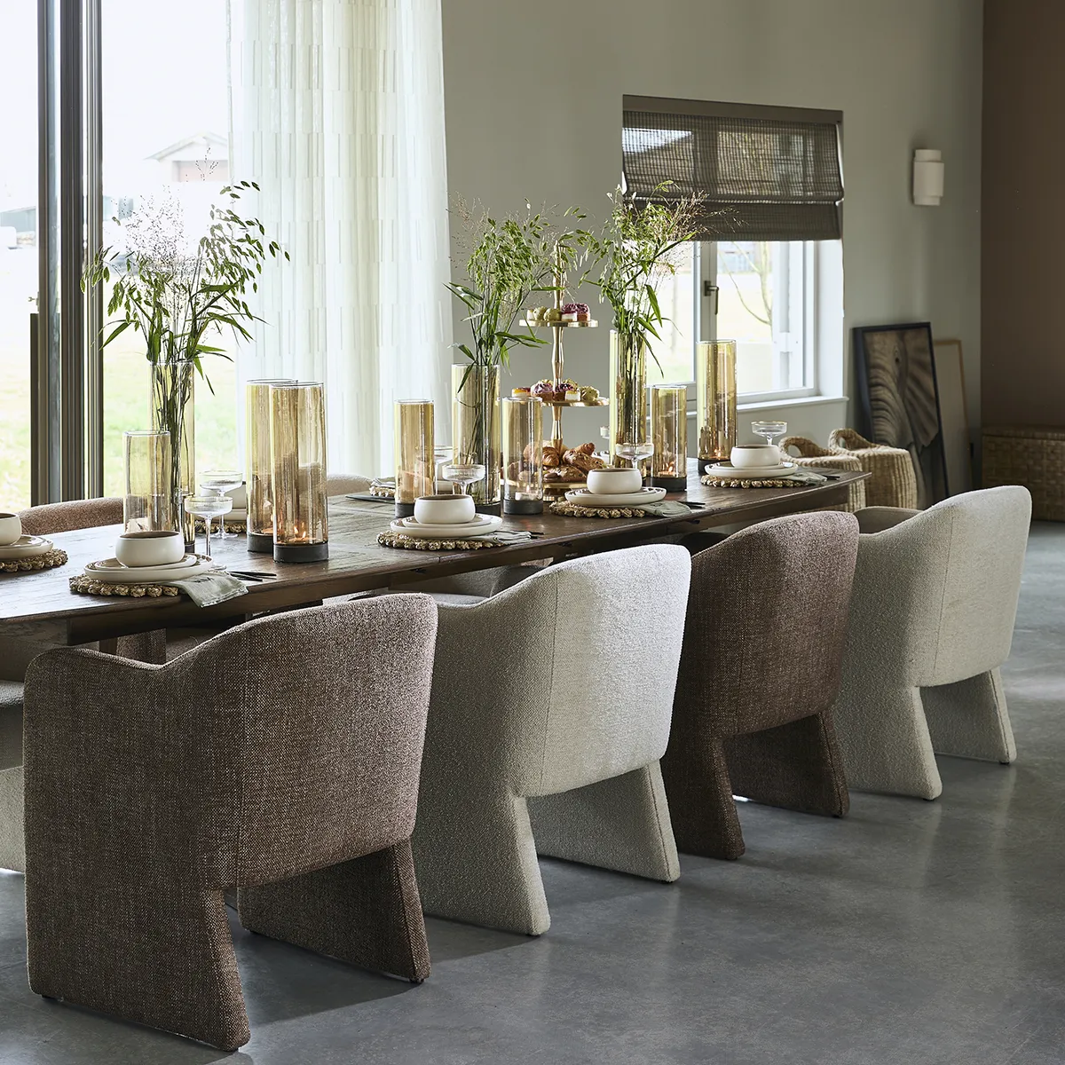 Spisestol Napoli Brown med armlener