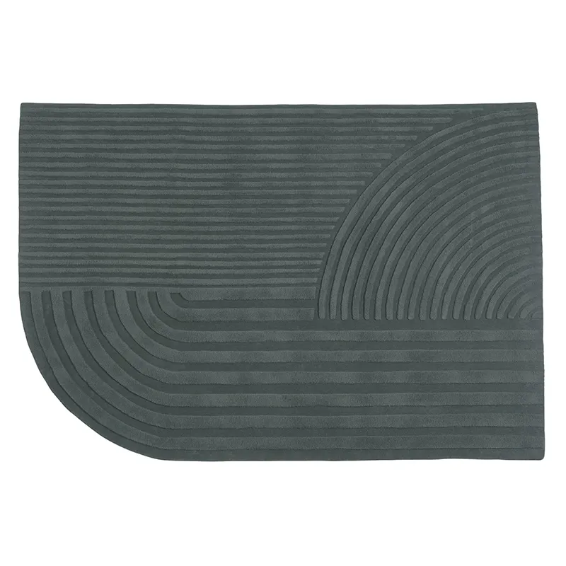 Relevo Rug 170 x 240 cm - Dark Green