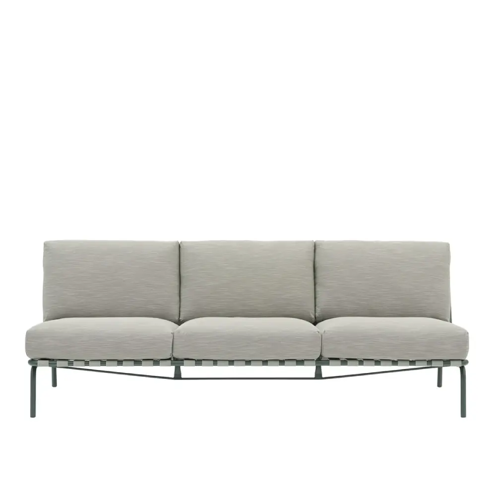 Muuto, Lounge Sofa Settle 3-seater Ribbed Weave 2/Dark Green Muuto, Lounge Sofa Settle 3-seater Ribbed Weave 2/Dark Green