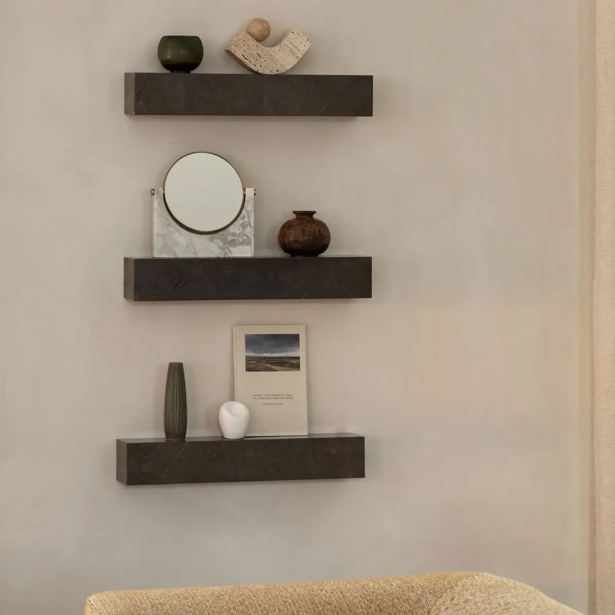 Plinth Hylle Marmor Grey Kendzo