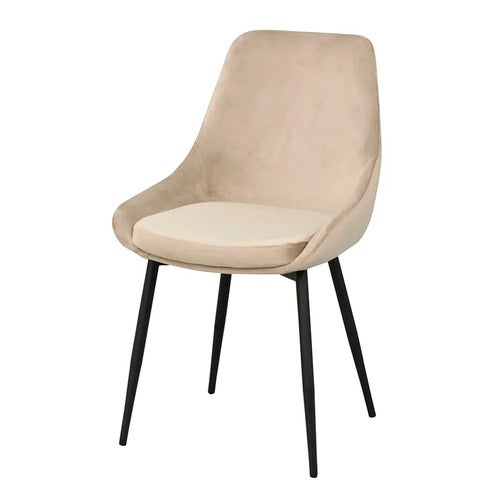 Sierra spisestol beige fløyel