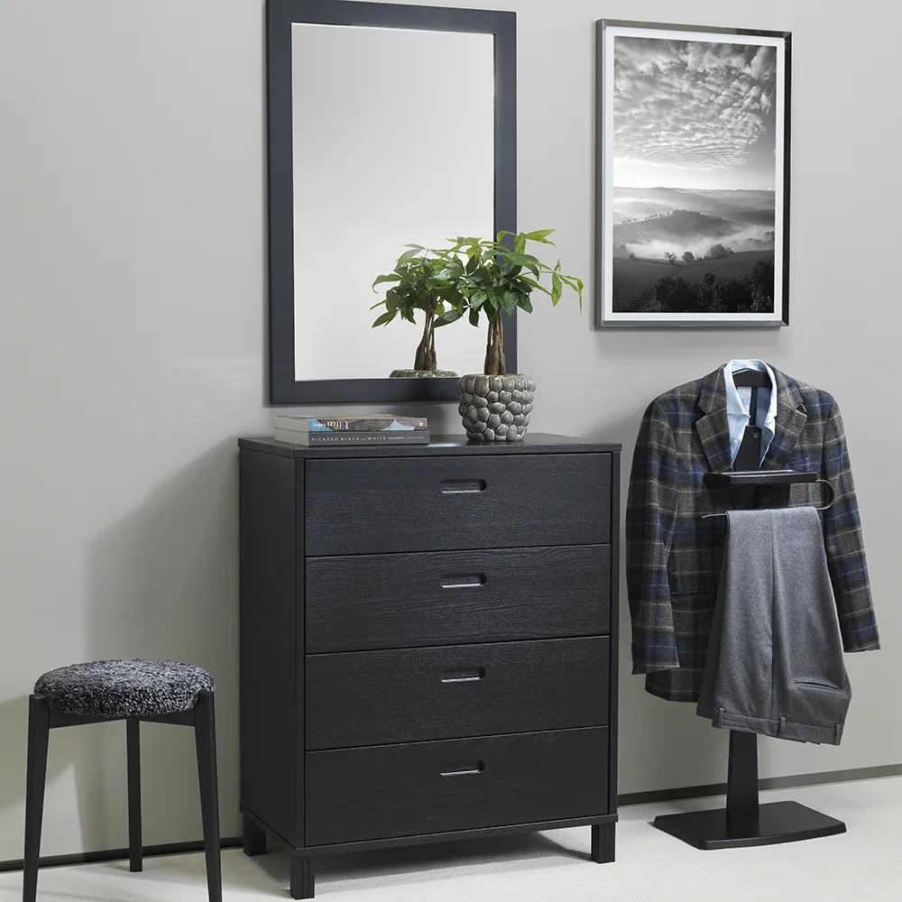 Nova Mirror 90x60 cm Svartbeiset eik