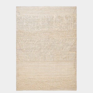 Knotty teppe hvitt 200 x 300 cm