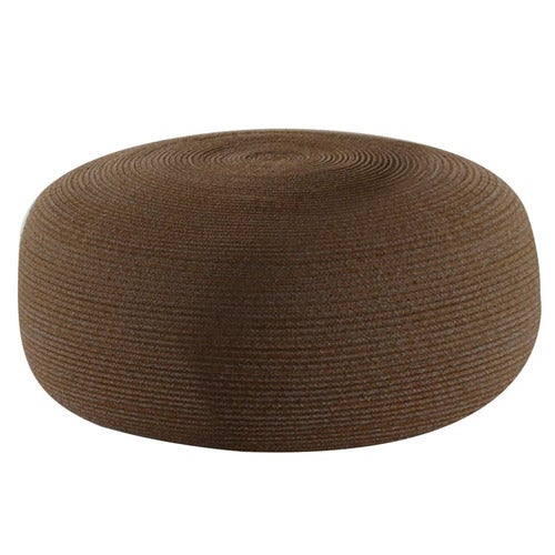 Circle fotskammel ekstra stor Umber brown Soft Rope