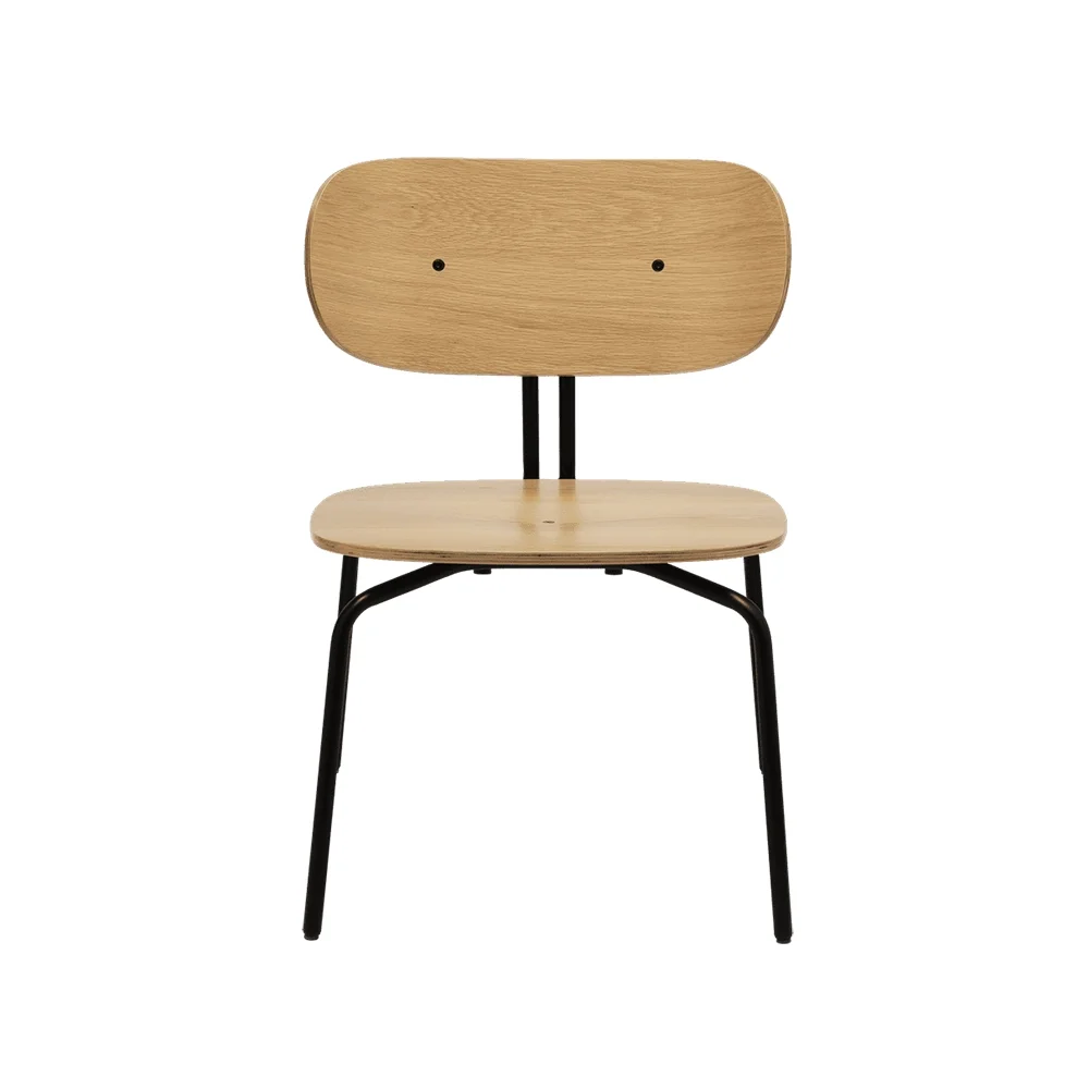 Curious lenestol eik/svart