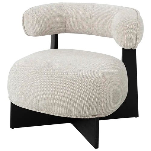 Porto lenestol i stoff Quiet cream