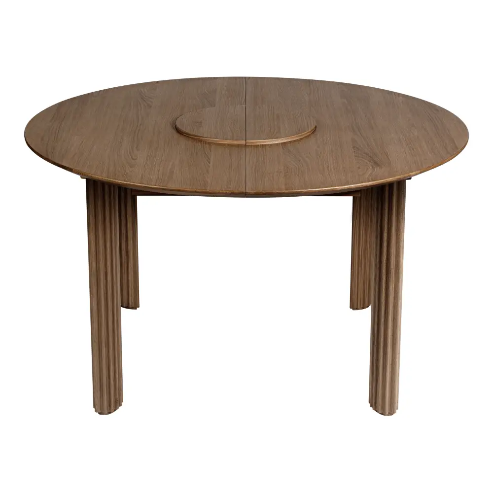 Comfort Circle Spisebord med uttrekk 132-202x132 Dark Oak