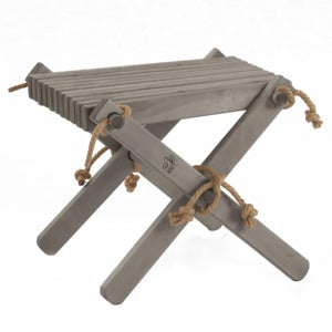 Lilli fotskammel grå oljet bjørk