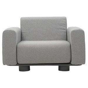 Bolster lenestol Antracit / Teddy Grey