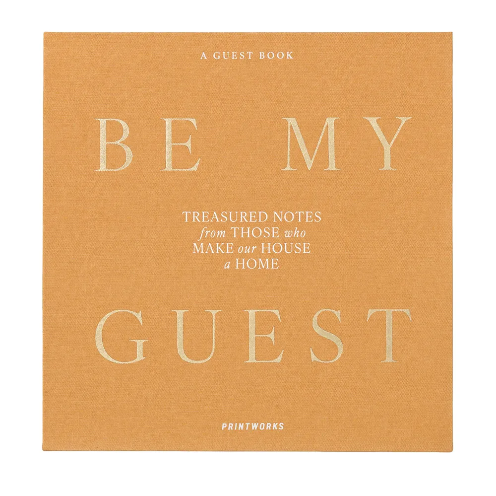 Gjesteboken Yellow Be My Guest