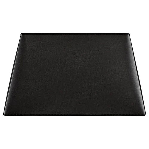 Rektangulær lampeskjerm L Black Leather