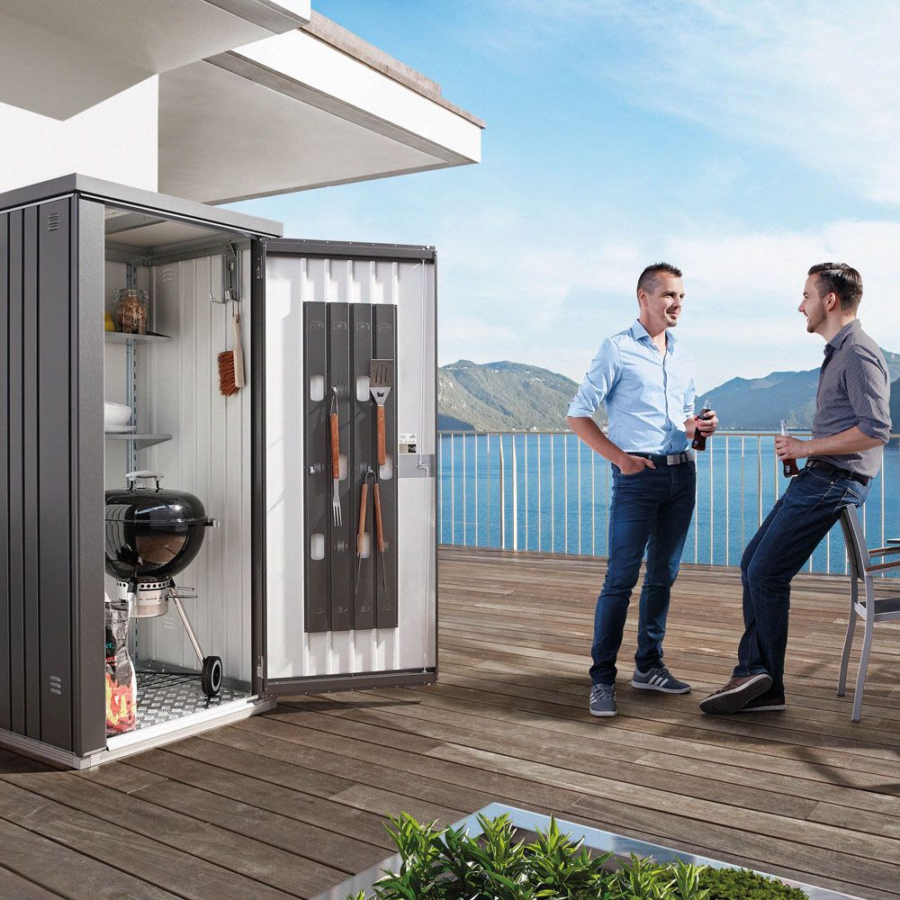 Shed 90cm sølv Biohort